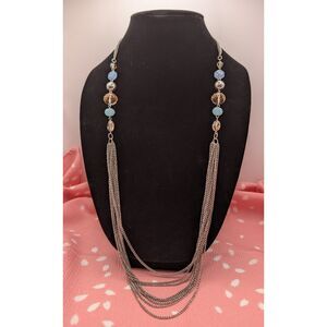 Simple Beaded Necklace - Long